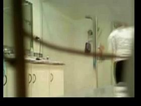 Unaware wife caught on Hiddencam in bathroom