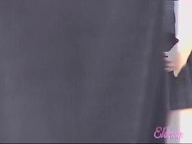 Amusing long-legged oriental slut is standing tall during instant sharking attack