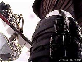 Upskirt 3 babe in black stockings