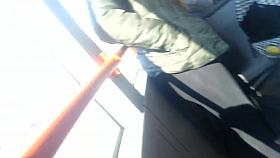 spy sexy teens legs in bus romanian