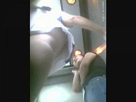 boso upskirt voyeur cute teen girls at elevator