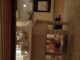 Woman spied in her kitchen