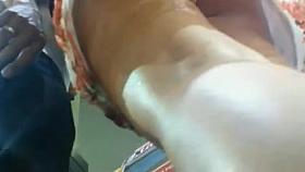 Upskirt - Spanish MILF White Thong - Part 1