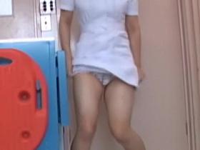 Babe flashing her panty having got uniform sharked