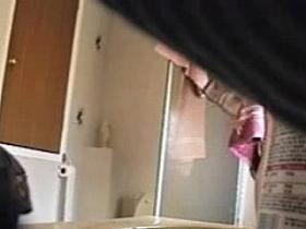 Shower Voyeur - Big Tits & Hairy Bush