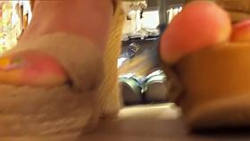 Sexy upskirt girl also shows her hottest downblouse