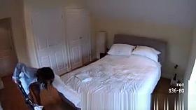 My busty girl caught stripping