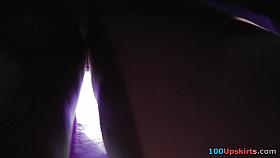 Dirty upskirt in public filmed by a smart cameraman