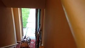 Julie flashes the delivery guy