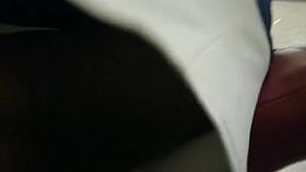 escalator upskirt ebony mature