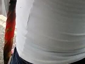 Tocando madurita en paradero lastima los sapos