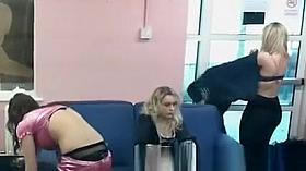 Spying on college teens in changing room