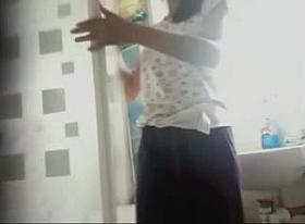 Amazing pre & after shower voyeur