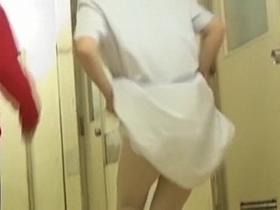 Erotic white panty underneath sheer hose on sharking vid