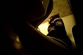 Hot brunette pissing on hidden cam