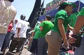 Big Booty Latina at a Carnival