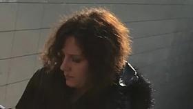 Turkish Business woman upskirt pantyhose