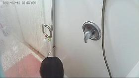 Japanese wife 35 in shower & little accident