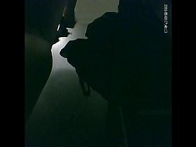 Hidden cam sex tape with amateur in dark changing room