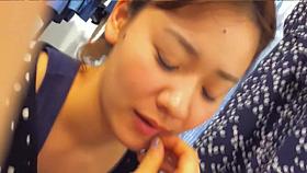 Panty upskirt and polka dot downblouse voyeur scenes