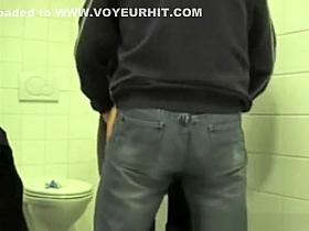 Toilet anal fuck and cumshot