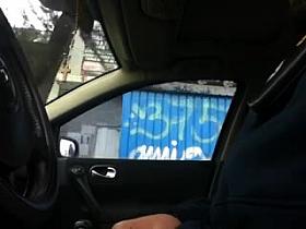 Flashing in the car 11