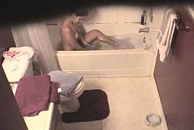 Voyeur near the mirror