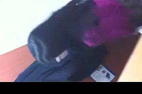 Big white ass peeing