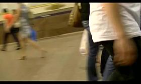 Upskirt from Saint-Petersburg subway