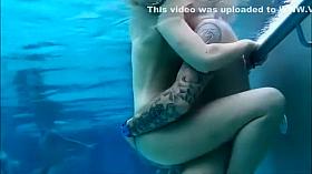 Voyeur secretly filmed discreet pool sex