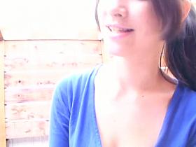 Guys got this girl on a voyeur downblouse camera video