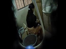 Toilet camera is recording hot bitches peeing