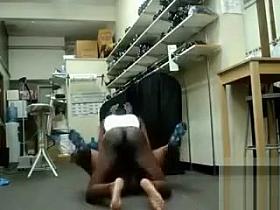 Black BBW gets penetrated by a monster cock