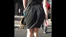 Candid Pawg Ass Clapping in Dress