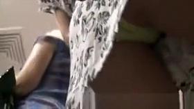Upskirt Green Full Bum Panties In Store