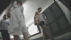 white skirt and white panties