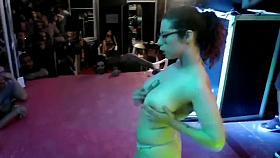 Spanish real public sex in barcelona (natural big tits) zenda sexy