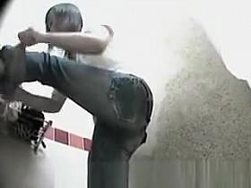 Dress Change in Pool Cabin