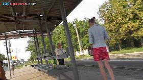 Cute panty up red paisley petticoat