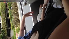 Bouncing boobs on bus 2