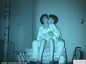 Couple Fucking In Dark Street Park