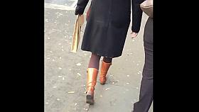 Ass voyeur 32 - Fat ass VPL (Slow-Mo 120fps)