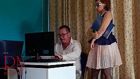 Office Domination Femdom Enf Lady Boss And Employee Pussy Lick. Do You Want To Be My Employee? Cam 2