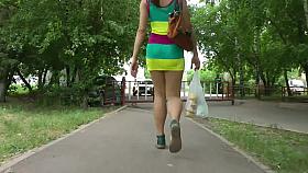 neighboring sexy ass in evening milk