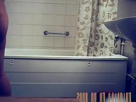 Gets ready for shower