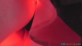 Auburn girl got caught in the upskirt porn movie