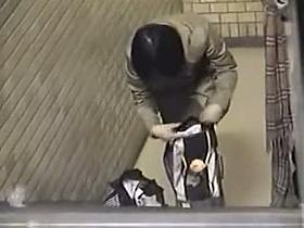 Hot mature japanese couple are fucking on the stairs