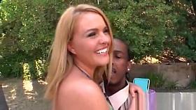 Jungle Love Slutty Ho Blows A Meaty Black Pecker