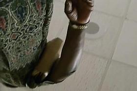 black mature upskirt