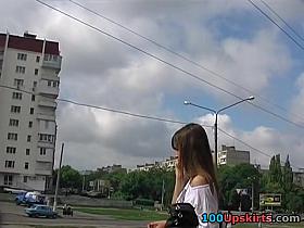 Lengthy haired brunette hair teenieupskirt hawt view